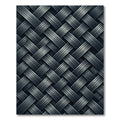 Monochrome Metallic Interwoven Diagonal Weave Rug