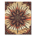 Radiant Terracotta Starburst Desert Sunset Rug