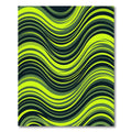 Vibrant Lime Green Swirls Rug