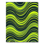 Vibrant Lime Green Swirls Rug