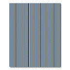 Navy White Parallel Lines Rug
