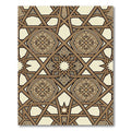 Brown Geometric Octagonal Medallion Star Rug