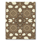 Brown Geometric Octagonal Medallion Star Rug