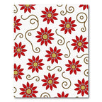 Red Yellow Floral Swirl Harmony Rug