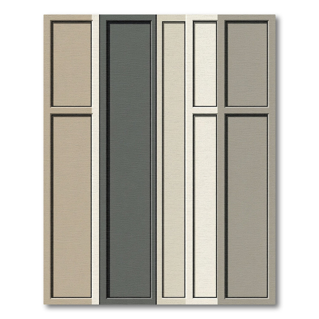 Neutral Tone Rectangular Panel Composition Rug