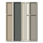 Neutral Tone Rectangular Panel Composition Rug