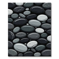 Monochrome Smooth River Stone Rug