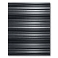 Modern Sleek Metallic Silver Striped Rug