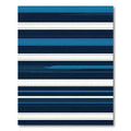 Coastal Navy Blue Linear Stripe Rug