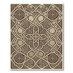 Ornate Interlocking Medieval Knotwork Rug