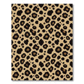 Brown Black Spotty Animal Print Rug