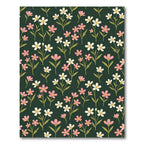Dark Forest Wildflower Meadow Flora Rug