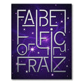 Cosmic purple starry night graphic Rug
