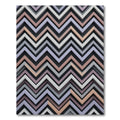 Modern Geometric Pastel Zigzag Chevron Rug