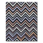 Modern Geometric Pastel Zigzag Chevron Rug