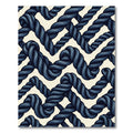 Navy Blue Twisted Rope Weave Rug