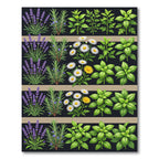 Botanical Garden Herb Grid Rug