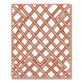 Geometric Terracotta Lattice Grid Rug