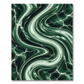 Emerald Swirl Lightning Abstract Rug