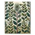 Lush Green Botanical Pine Forest Meadow Rug