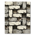 Rough Concrete Brick Texture Rug
