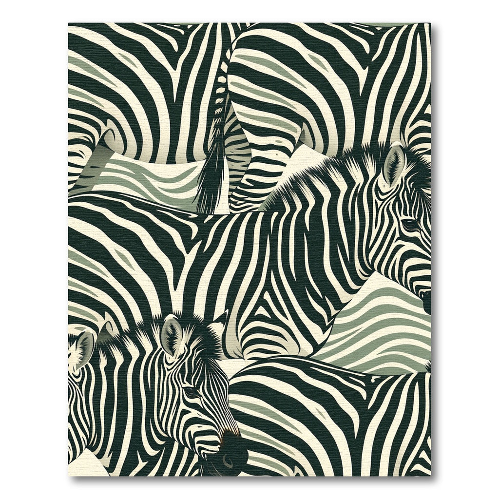 Bold Zebra Stripe Animals Meadow Rug