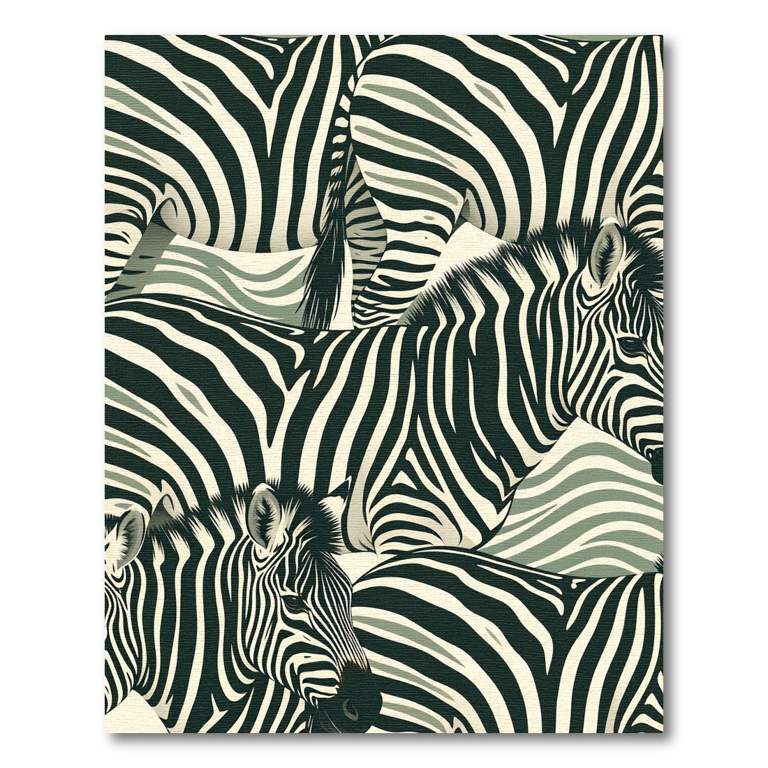 Bold Zebra Stripe Animals Meadow Rug