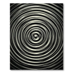 Monochromatic Concentric Swirl Rug