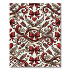 Romantic Winged Heart Cupid Arrow Scroll Rug