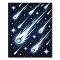 Cosmic Shooting Starry Night Sky Rug
