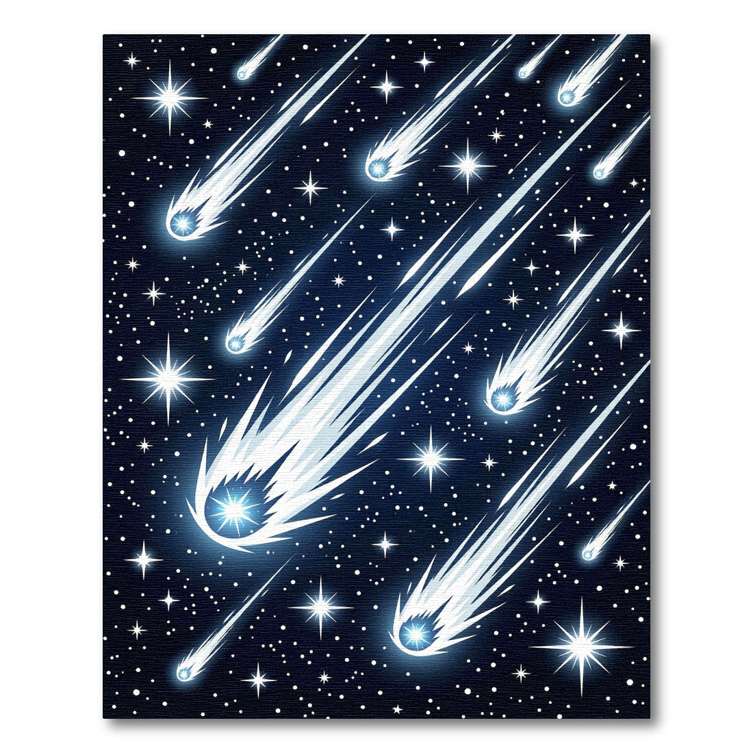 Cosmic Shooting Starry Night Sky Rug