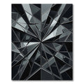 Monochromatic Geometric Crystal Fragment Facet Rug