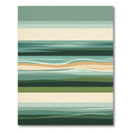 Abstract Horizontal Wave Landscape Rug