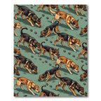 Sage Green German Shepherd Dog Rug