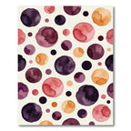 Watercolor Polka Dot Abstract Earthy Rug