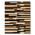 Earthy Tones Horizontal Stripe Composition Rug