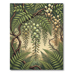 Botanical Sage Wisteria Fern Hanging Vine Rug
