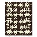 Torn Houndstooth Puzzle Pieces Rug