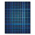 Electric Blue Geometric Lattice Rug