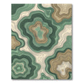 Sage Green Earthy Contoured Topographic Rug