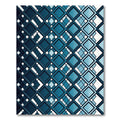 Shades of Blue Diamond Geometric Rug
