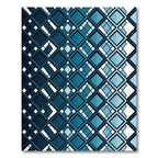 Shades of Blue Diamond Geometric Rug