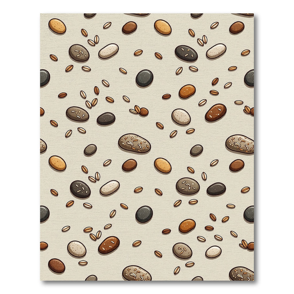 Earthy Speckled Pebble Scatter Rug