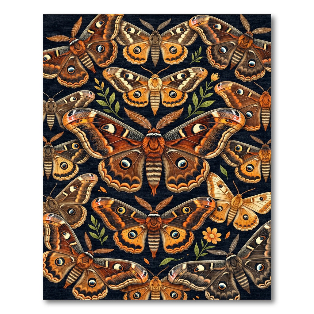 Whimsical Amber Butterfly Botanical Garden Rug