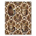 Sophisticated Bengal Cat Medallion Rug