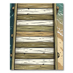 Coastal Weathered Timber Plank Rug