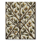 Gilded Botanical Branch Trellis Rug