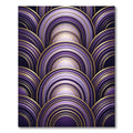 Elegant Purple Gold Deco Arches Rug