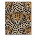 Golden Cheetah Spots Repeating Portrait Rug