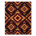 Tribal Diamond Earth Tones Rug